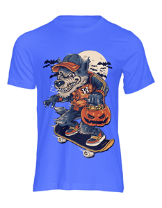 Vente en gros de haute qualité 100% coton grande taille anti-rides imprimé personnalisé bleu Vintage taille américaine col rond hommes t-shirts vierges - Product Image 4