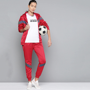 ชุดวอร์มแบบสวม Unisex XXL สีแดงเลือดหมู ผ้าฝ้ายฟลีซ 100% กางเกงวอร์มลำลอง เสื้อฮู้ดดี้ สกรีนโลโก้ได้ ชุดออกกำลังกายฤดูหนาวสีพื้น - Product Image 6