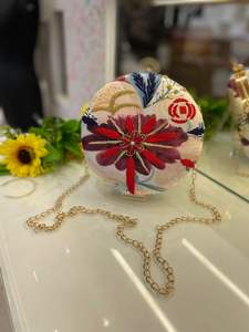 Pochette de soirée brodée de luxe à la main à la mode haut de gamme avec décoration de perles pour des occasions spéciales événements festifs - Product Image 6