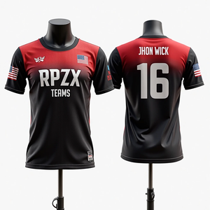 Alta calidad personalizada hombres sublimados softbol baloncesto fútbol pesca jerseys transpirable cuello redondo conjuntos de ropa deportiva - Product Image 3