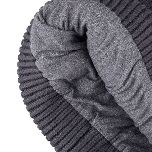 Acrylique tricoté fabricant personnalisé bonnet chapeau unisexe 2024 hiver chaud polaire doublé laine bonnets chapeaux lettre jacquard bonnet - Product Image 5