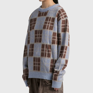 Suéter de mohair informal para hombre, jersey de manga larga, suave, cómodo, cálido, prendas de punto, moda de otoño e invierno, estilo callejero - Product Image 3