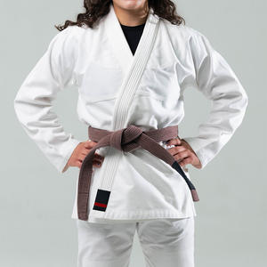 Kimono BJJ ligero con logotipo personalizado de Jiu Jitsu Gi para mujer con tela preencogida y costuras reforzadas - Product Image 1