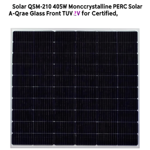 Panneau solaire monocristallin PERC QS Solar QSM-210 405W, verre de qualité A, certifié TUV - Product Image 2
