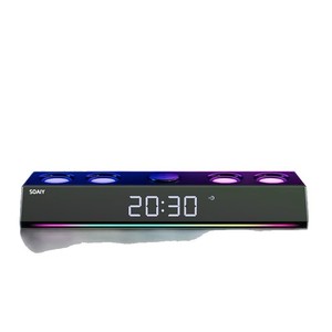 Soaiy 18W พลังงานสูงแบบไร้สาย RGB สำหรับลำโพงคอมพิวเตอร์บลูทูธนาฬิกาปลุกการแสดงผลที่มีคุณภาพสูงในบ้านเบสหนักขนาดเล็ก - Product Image 1