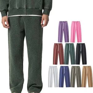 Pantalon de survêtement baggy grande taille pour hommes de haute qualité respirant broderie Logo français éponge coton toile pantalon - Product Image 1