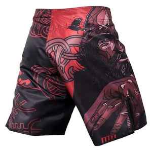 Shorts de boxe MMA unisexe grande taille tendance, confortables, en tissu doux et à séchage rapide, avec logo personnalisé pour les arts martiaux - Product Image 4