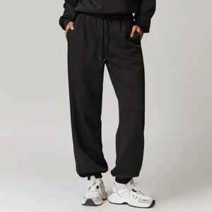 กางเกงวอร์มผ้าแคนวาสสำหรับผู้หญิง, กางเกงขากว้างพิเศษมี2026ปักหมุดด้านหน้าและด้านหลัง - Product Image 6