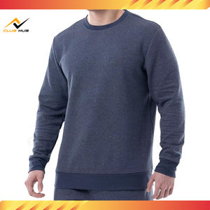 Sudadera de Algodón 100% Personalizada al por Mayor, Bordada, Informal, para Hombre, de Invierno, para Exteriores, Elegante, Ligera, Lisa, Teñida, con Cierre de Cremallera de un Cuarto - Product Image 3