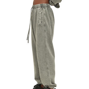 Nouveauté Pantalon de survêtement délavé à l'acide Vêtements de sport Tissu en coton Collection hiver Pantalon de survêtement décontracté et confortable pour hommes - Product Image 2