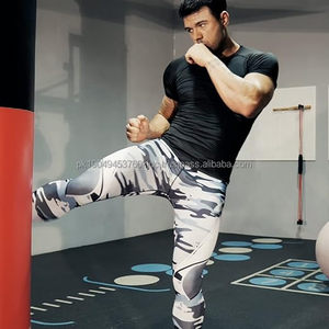 Pantalon de compression unisexe MMA, Leggings de grappling No-Gi, Spats BJJ, Collants légers et respirants en Spandex/Polyester - Product Image 3