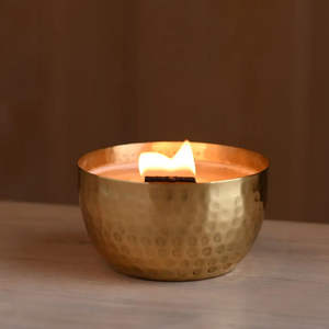 Porte-bougie décoratif en métal de taille personnalisée Pot à cire Jarre à bougie profonde Conteneur pour la fabrication de bougies Décoration de porte de bureau à domicile - Product Image 6