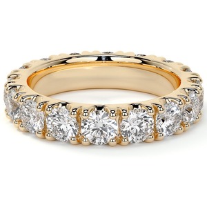 แหวนเพชรสำหรับปลูกในแล็บทรงกลมปรับแต่ง1.25ct ได้ตามต้องการเทียบกับสี D ที่ชัดเจนพร้อมเครื่องประดับแหวนแต่งงานทอง14K - Product Image 3