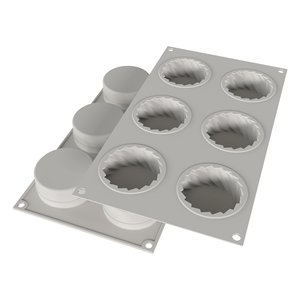 Molde de Silicona para Repostería, 6 Piezas, Mini Vestido (7cm), Herramienta para Hornear y Repostería Silikomart, Modelo 26 377 13 0065 - Product Image 3