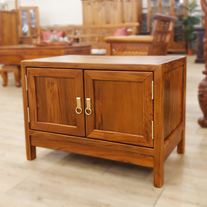 ตู้ไม้สักสไตล์จีนมุมต่ำสำหรับทีวีตู้หรูหราสำหรับห้องนั่งเล่นเฟอร์นิเจอร์ไม้สำหรับใช้ในบ้าน - Product Image 2