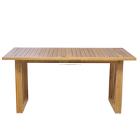 Table à manger carrée en bois massif, design moderne et minimaliste, écologique et durable, idéale pour les hôtels - Vente flash