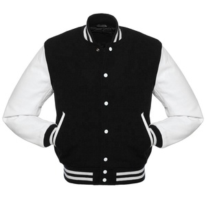 LOW MOQ Varisty Jackets Cuerpo de lana con mangas de cuero-Totalmente hecho a medida-Cualquier color Cualquier diseño - Product Image 2