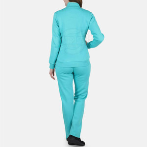 Chándal de mujer de dos piezas con logotipo personalizado, chándal de mujer de último diseño, chándal de manga larga para mujer - Product Image 4