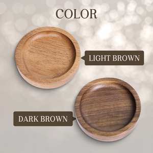 2025, venta al por mayor, pequeños platos redondos de bambú, bandeja de plantas de bambú, platillo de plantas de bambú con labio Curvo - Product Image 6