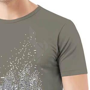El mejor material 100% algodón Camisetas para hombres 2025 Ligero con diamantes de imitación - Product Image 6