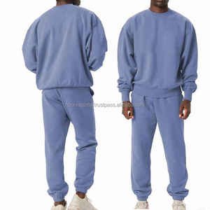 Men's Custom Design 2Piece Sweatsuit <b>Set</b> Wholesale Best Price Hot Sale Slim Fit Long Sleeve for Adults for Winter - Product Image 6