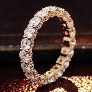 Anillo de Compromiso Unisex de Lujo, Chapado en Oro de 14K, Talla Personalizada, Diamante Cultivado en Laboratorio, Corte Brillante, Estilo Étnico, Ajustable, Certificado - Product Image 5