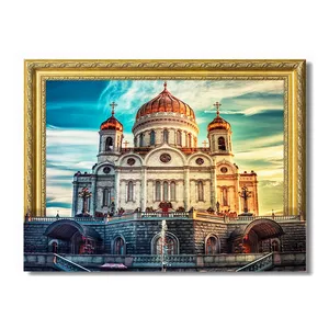 St. Petersburg saray mimarlık elmas boyama 5D DIY manzara boyama moskova rus katedral kale elmas boyama