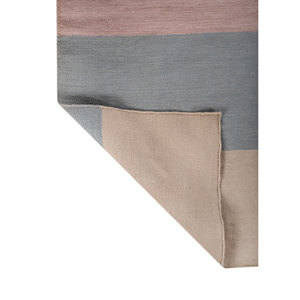 Tapis rectangulaire en polyester Indusbar DPH-2301 10mm à rayures abstraites, idéal pour couloir et sol de maison, aspect jute - Product Image 5