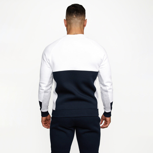 Pull de haute qualité multicolore en coton peigné polaire sweat-shirt personnalisé sweats à col rond pour hommes - Product Image 2