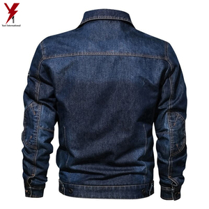 2024 nueva moda al por mayor Chaquetas vaqueras lisas para hombres al por mayor Chaquetas vaqueras de alta calidad para venta en línea - Product Image 2