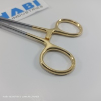 Pince à piercing personnalisée en acier inoxydable pour bijoux corporels, porte-aiguille Heaney pour hémostat, 8 mm, pour piercing nasal et application mariage