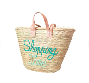 BOLSA DE PAJA PERSONALIZADA con asas de cuero Bolsa de paja Bolsas de playa de macramé de ganchillo Directo del proveedor indio - Product Image 1