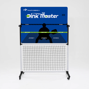 เครื่องฝึกซ้อมพิกเคิลบอลแบบพกพา 3.0 พร้อ<span class=keywords><strong>ม</strong></span>แผ่นฝึกซ้อ<span class=keywords><strong>ม</strong></span>ปรับระดับได้และตาข่ายนิรภัยสำหรับผู้เริ่<span class=keywords><strong>ม</strong></span>ต้น - Product Image 1