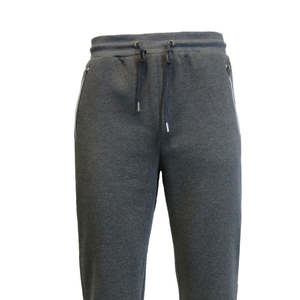 Pantaloni Jogger Slim Fit da Uomo Harvic Collezione Galaxy Grigio XX-Large Tessuto Lavorato a Maglia Tasche con Cerniera Morbidi e Confortevoli - Product Image 2