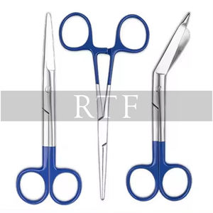 Tijeras de operación quirúrgica Tijeras de vendaje con mangos impresos coloridos de RAW TO FINE - Product Image 2