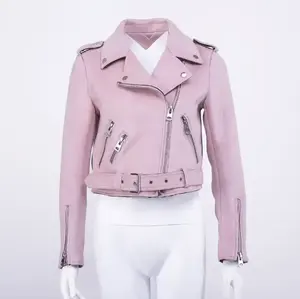 Moda Popular otoño abrigos Pu chaquetas de cuero mujeres chaquetas de cuero para damas nuevos últimos diseños personalizados chaqueta de cuero de las mujeres - Product Image 1