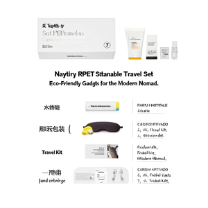 Set da Viaggio Sostenibile Naytiry in RPET, Gadget Ecologici per il Nomo Moderno - Product Image 2