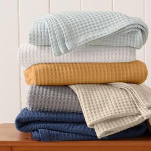 Couverture à texture gaufrée agréable pour la peau de qualité supérieure confortable pour toutes les saisons sommeil et voyage vente à l'exportation - Product Image 1