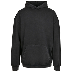 2025 nuevo estilo Sudadera con capucha térmica para hombre, sudaderas con capucha lavadas con ácido, ropa de invierno informal cómoda a granel, estampado de patrón sólido Mad - Product Image 4