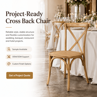 Chaises empilables commerciales d'extérieur à dossier croisé pour la restauration, idéales pour les mariages, les fêtes, les événements et les restaurants (vente en gros)