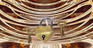 Padlock-01H Personalized Brass Gold Heart-Shaped Love Mini Bag Travel Suitcase Luggage <b>Box</b> Engraved Personalized Padlocks - Product Image 6