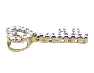 Design unique en forme de coeur ouvert 925 argent rond Moissanite diamant pendentif Style classique amour romantique cadeau pour elle - Product Image 3