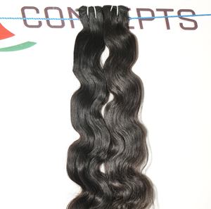 วัดอินเดียธรรมชาติ Bodywave สีดํารวมกลุ่มขายส่งต่อผมมนุษย์ดิบที่ยังไม่ได้ - Product Image 3