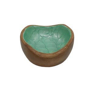Tazón de fruta de forma redonda de madera con diseño de hoja de Gingko para utensilios de cocina de mesa ensaladera Hogar y hoteles cuencos para servir comida - Product Image 4