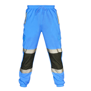 Men's Casual Work Pants Custom Solid Color Outdoor Multi-pocket Safety Reflective Overalls for <b>Sports</b> & <b>Entertainment</b> - Product Image 4