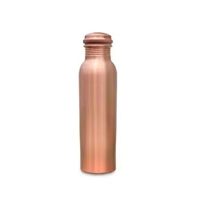 Premium Quality Stylish Copper Sport Water Bottle with <b>Decorative</b> Design Eco-Friendly <b>Lid</b> Unisex for Boiling Water Beverages - Product Image 2