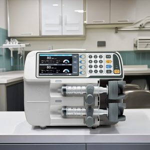 Köpek cerrahi kullanım için ucuz yeniden kullanılabilir çift kanallı veteriner infüzyon şırınga pompası - Product Image 6