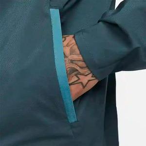 Chaqueta Cortavientos de Lona con Recubrimiento Personalizado, 100% Poliéster, Impermeable, con Capucha, Estilo Deportivo Vintage, Puños Ajustables, Manga Estampada - Product Image 6