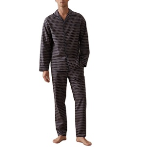 Ensembles de vêtements de nuit pour hommes deux pièces 100% coton respirant séchage rapide thermique grande taille personnalisable qualité d'exportation BD - Product Image 3