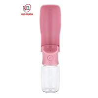 Bouteille d'eau portable automatique pour chien et chat en plastique sans BPA, pliable, avec bol en plastique, design simple, pour voyages, nourrisseur pour animaux de compagnie, Nhi Binh Plastic 2025